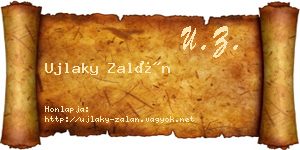 Ujlaky Zalán névjegykártya